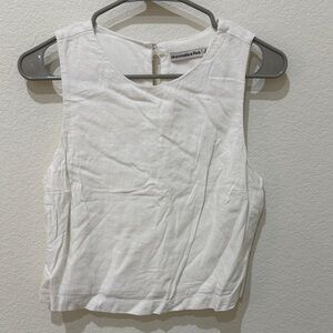 Abercrombie & Fitch White Linen Top
